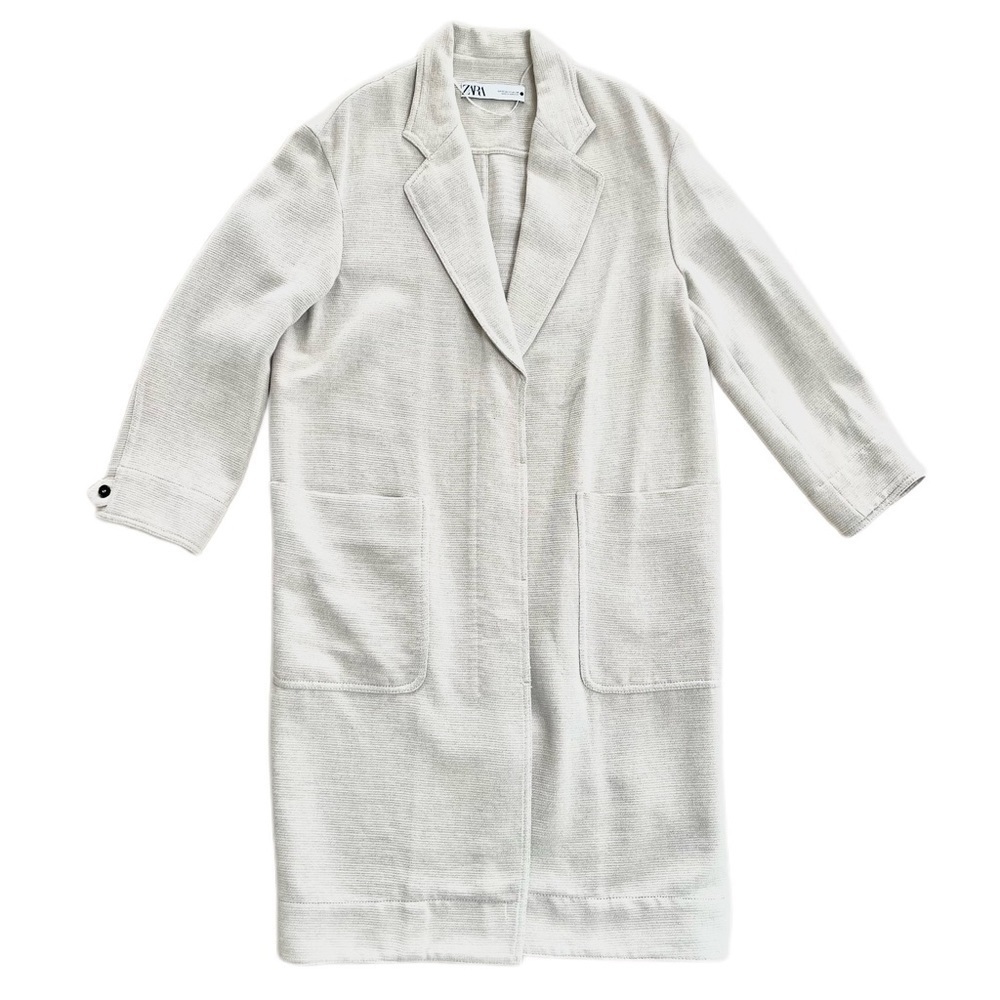 NWOT Zara Fall/Spring Beige Cotton Trench  - Size XS